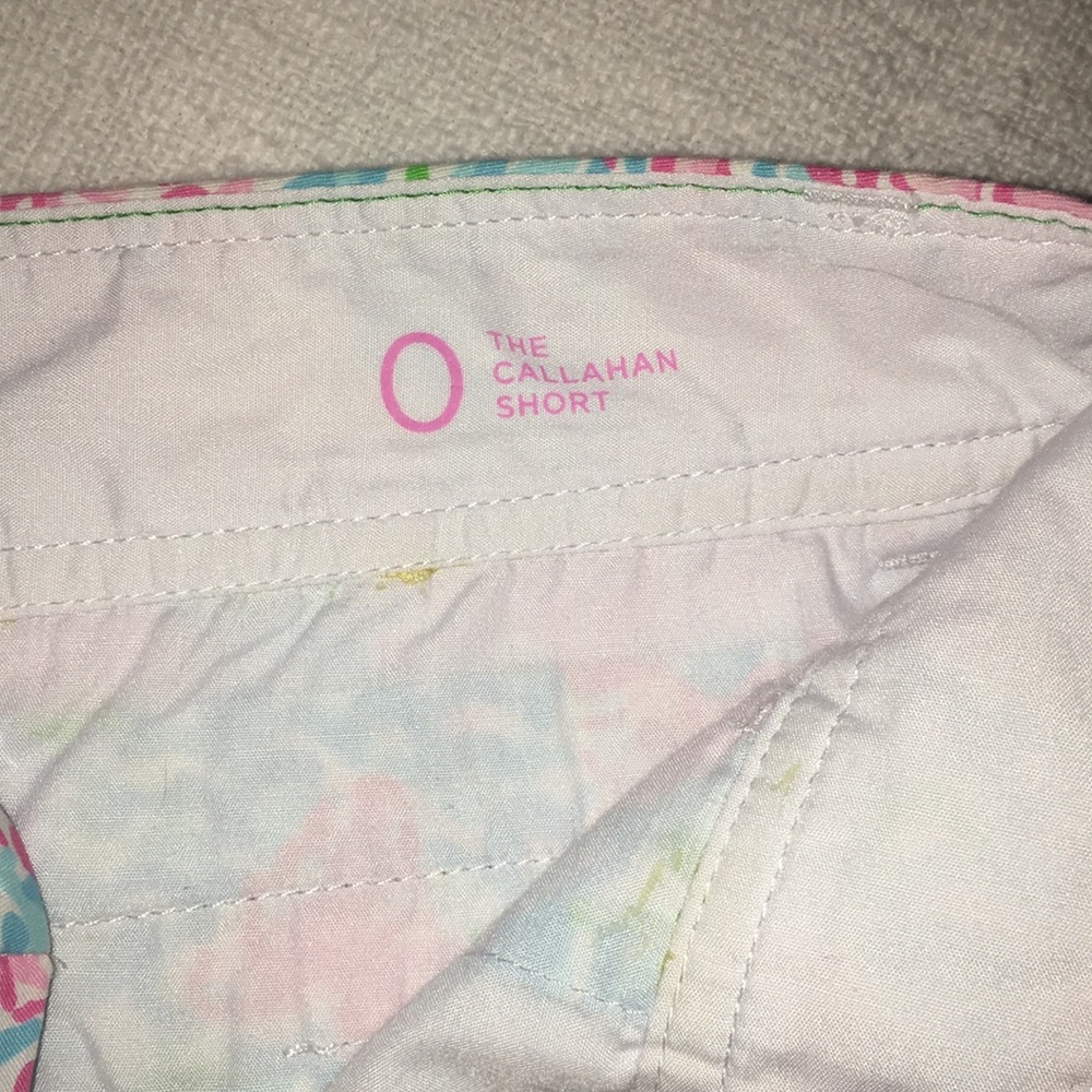 Lilly Pulitzer Callahan Shorts Size 0 Tropical Pink Lobster 5" Inseam - Picture 3 of 4